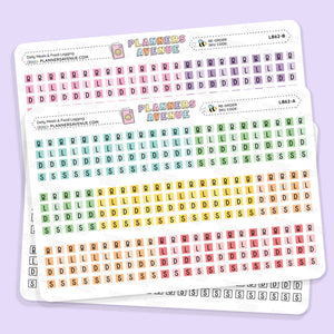 Meal Food Log Planner Stickers