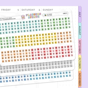 Meal Food Log Planner Stickers