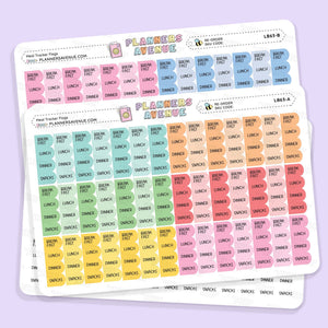 Meal Flags Tracker Planner Stickers