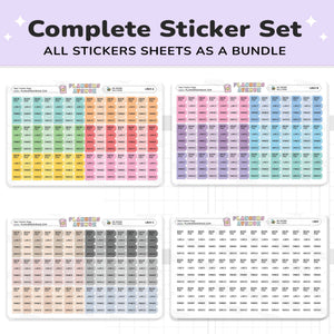 Meal Flags Tracker Planner Stickers