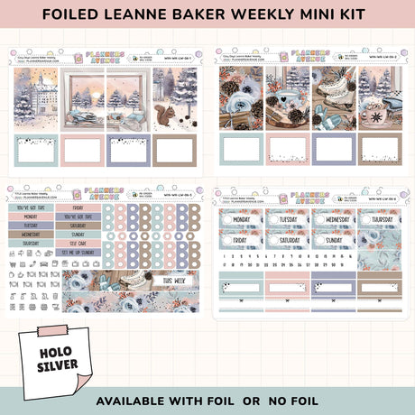 Cozy Days Leanne Baker Weekly Sticker Foiled Kit 