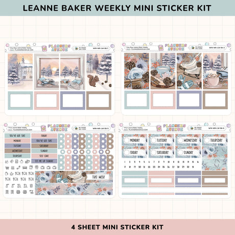 Cozy Days Leanne Baker Weekly Sticker Kit 