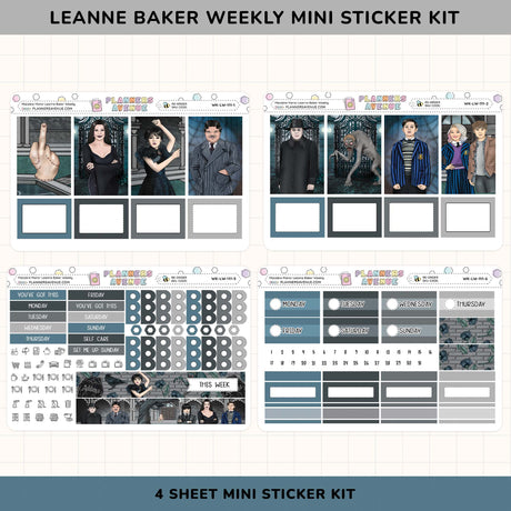 Macabre Manor Leanne Baker Weekly Sticker Kit