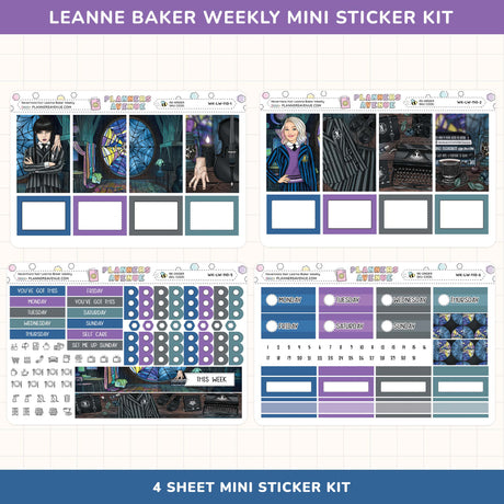 Nevermore Leanne Baker Weekly Sticker Kit