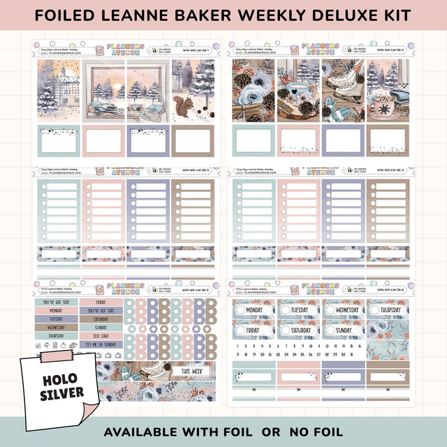 Cozy Days Leanne Baker Weekly Sticker Foiled Kit 