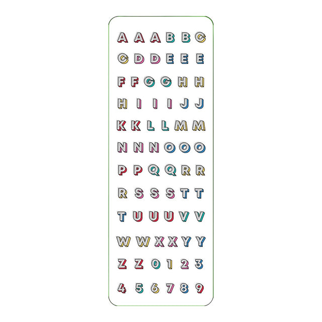 Letters & Numbers Sticker Set