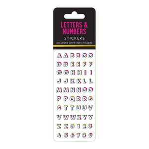 Letters & Numbers Sticker Set