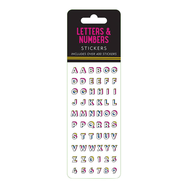 Letters & Numbers Sticker Set