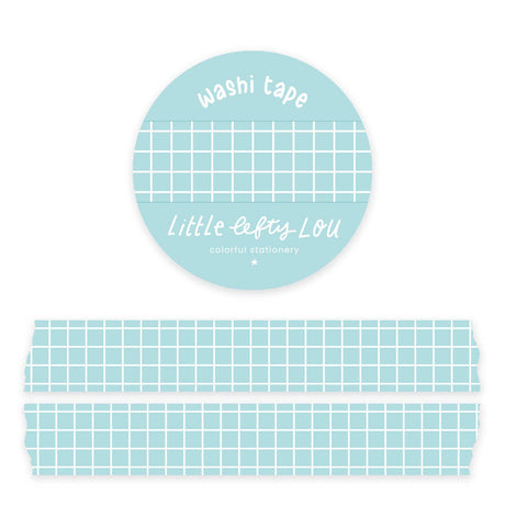 Light Blue Grid Washi Tape by Little Lefty Lou