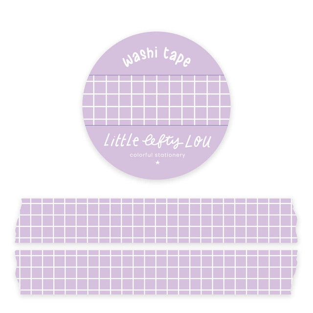 Lilac Grid Washi Tape by Little Lefty Lou