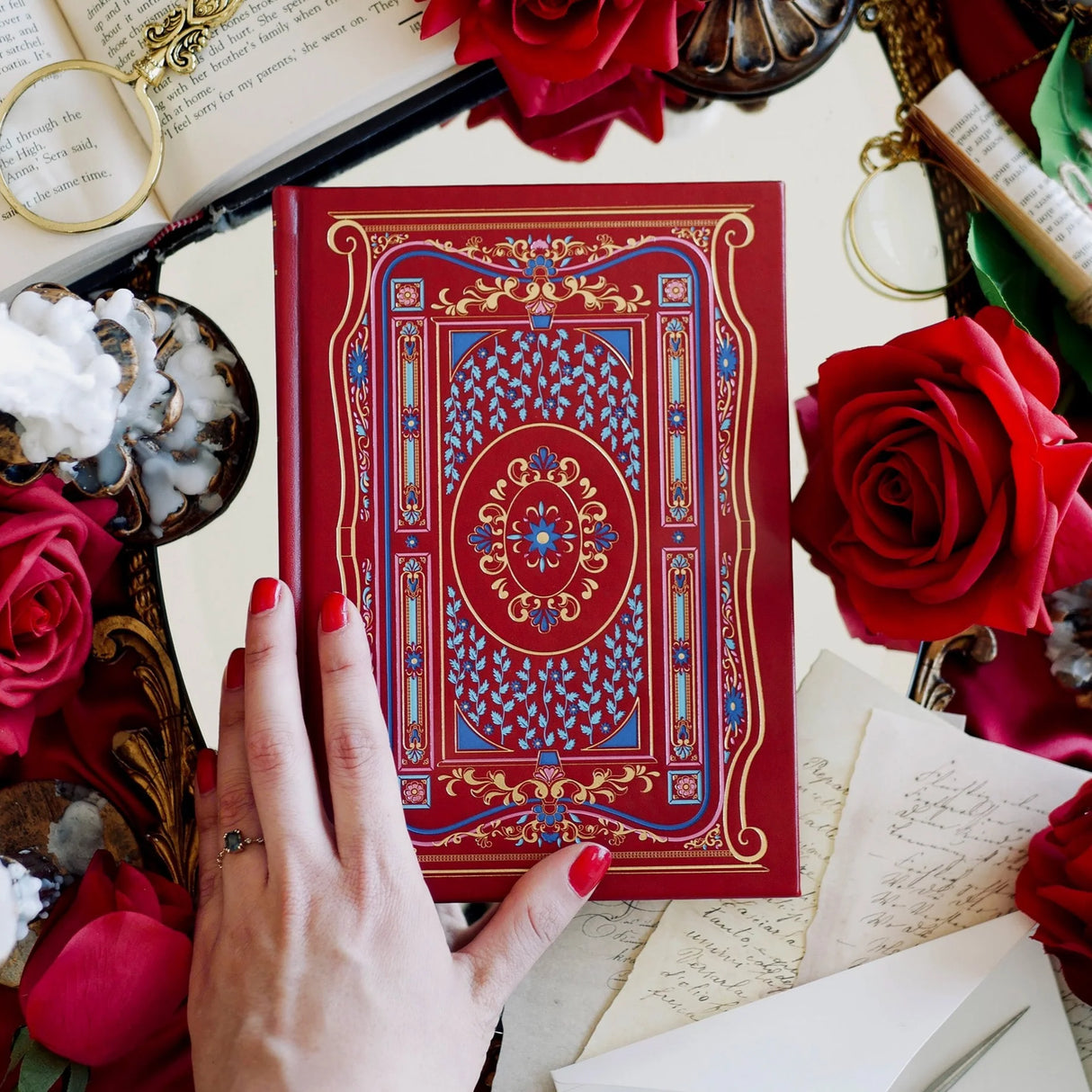 Literati Journal - Crimson Red A5 Journal - Dot Grid
