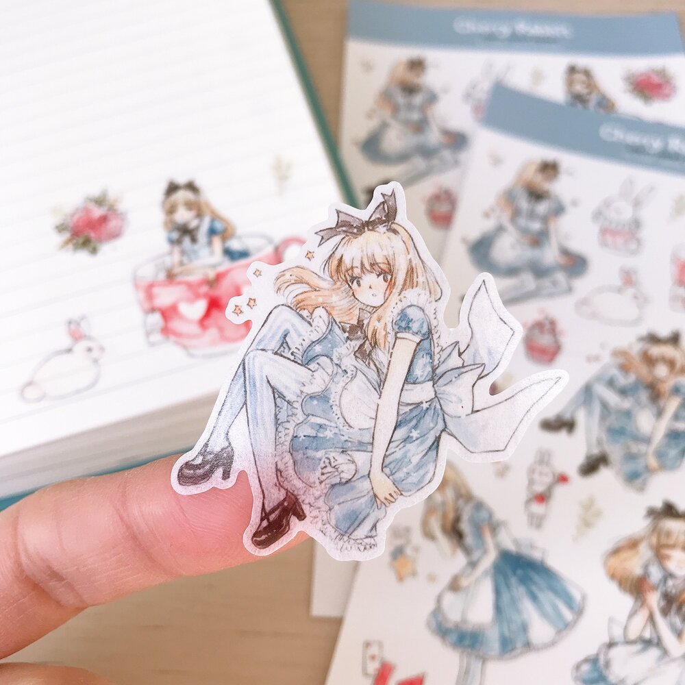 Little Alice Washi Paper Stickers by Cherry Rabbit