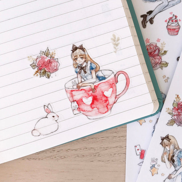 Little Alice Washi Paper Stickers by Cherry Rabbit