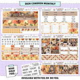 Autumn Lake Erin Condren Monthly Sticker Foiled Kit (ROSE GOLD FOIL)