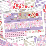 Berry Sweet Erin Condren Monthly Sticker Foiled Kit (PURPLE FOIL)