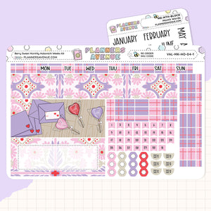 Berry Sweet Hobonichi Monthly Sticker Foiled Kit (PURPLE FOIL)