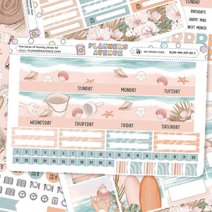 Pink Sands Happy Planner Monthly Sticker Foiled Kit (HOLO GOLD FOIL)