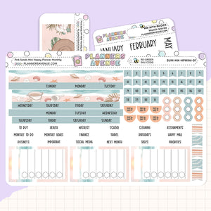 Pink Sands Happy Planner MINI Monthly Sticker Foiled Kit (HOLO GOLD FOIL)
