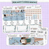 Bookish Happy Planner MINI Monthly Sticker Foiled Kit (SILVER FOIL)