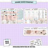 Pink Sands Leanne Baker Monthly Sticker Foiled Kit