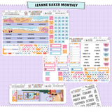 Seaside Leanne Baker Monthly Sticker Foiled Kit (HOLO SILVER FOIL)