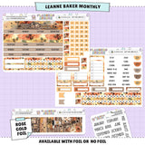 Autumn Lake Leanne Baker Monthly Sticker Foiled Kit (ROSE GOLD FOIL)