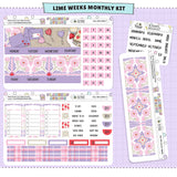 Berry Sweet Lime Monthly Sticker Foiled Kit (PURPLE FOIL)