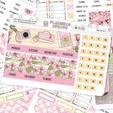 Cherry Blossoms Lime Monthly Sticker Foiled Kit (GOLD FOIL)