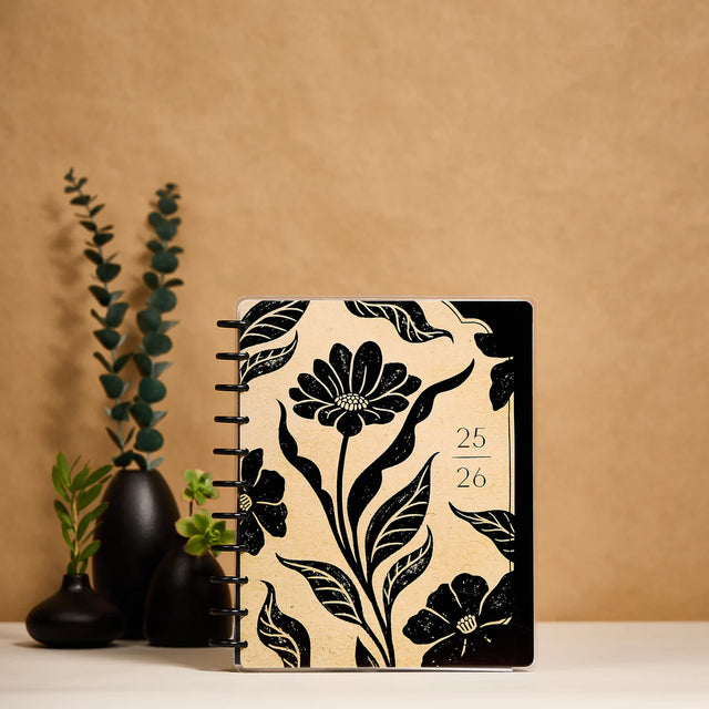 *IMPERFECT* Happy Planner Krafted Florals Big 18-Month Dated 2025-2026 - Dashboard