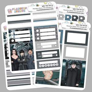 Macabre Manor Mini Sampler Weekly Sticker Kit