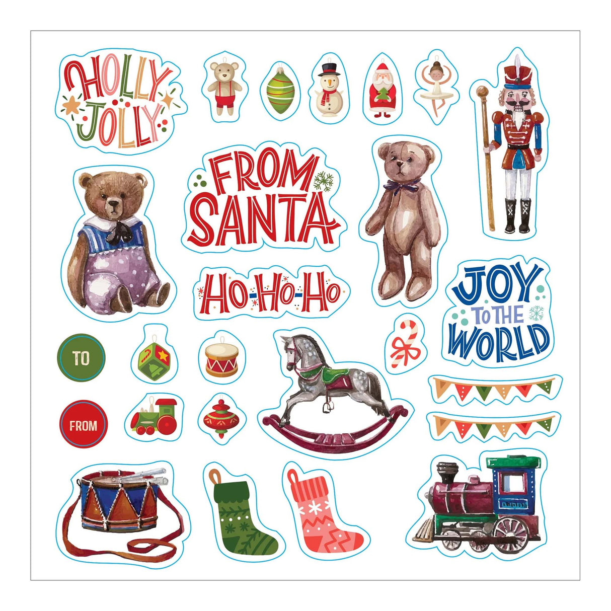 Merry & Bright Christmas Festive Sticker Book - Over 500 Stickers