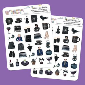 Nevermore Small Decorative Planner Sticker