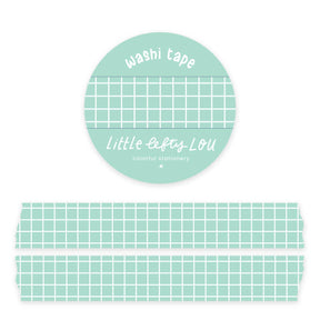 Mint Grid Washi Tape by Little Lefty Lou
