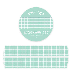 Mint Grid Washi Tape by Little Lefty Lou