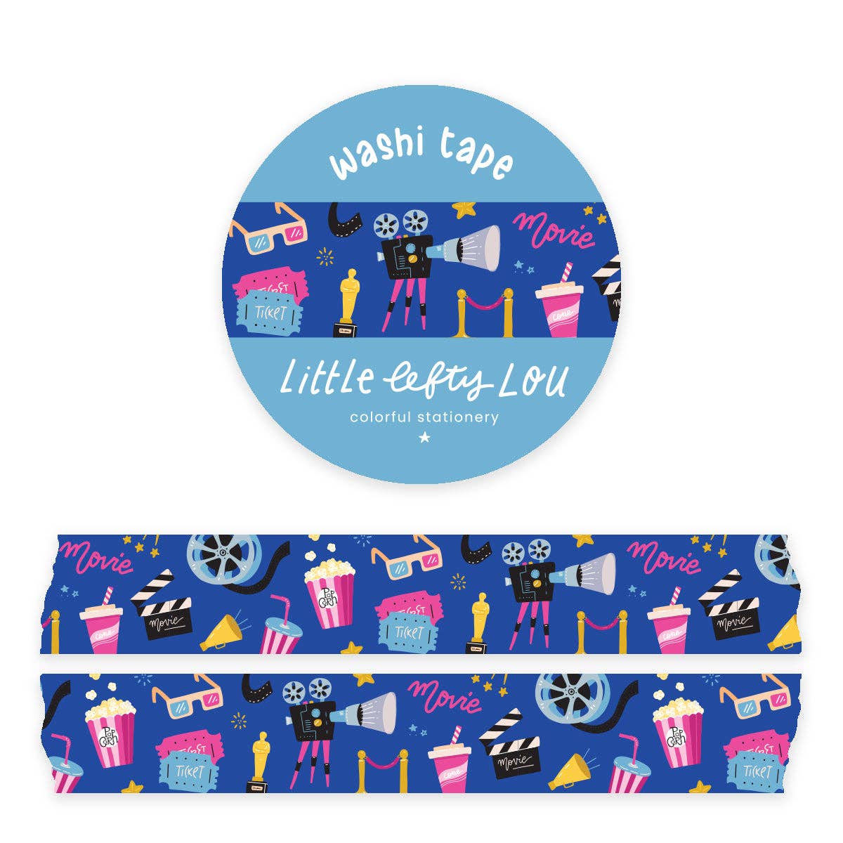 Movie Night Washi Tape by Little Lefty Lou