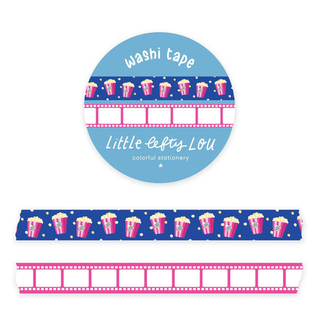 Popcorn and Movie Film Slim Washi Tapes Set by Little Lefty Lou