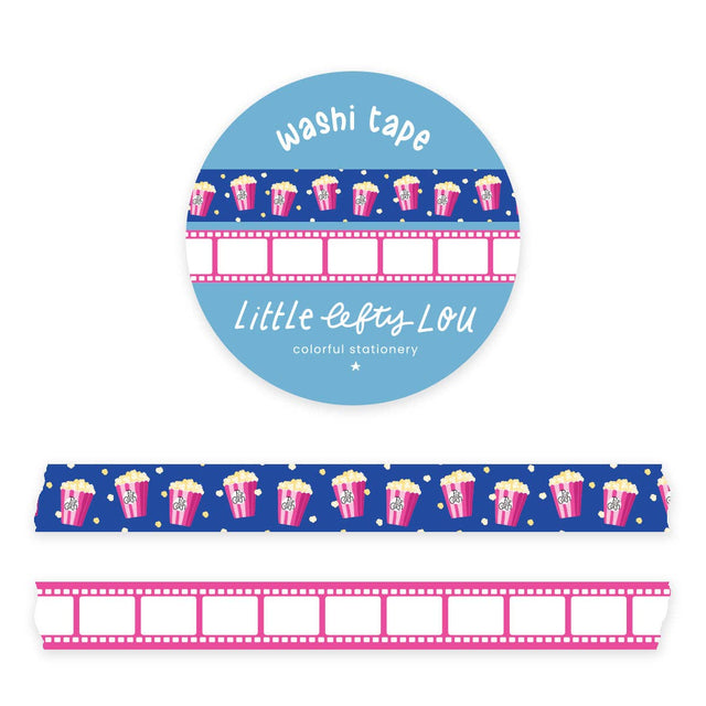 Popcorn and Movie Film Slim Washi Tapes Set by Little Lefty Lou