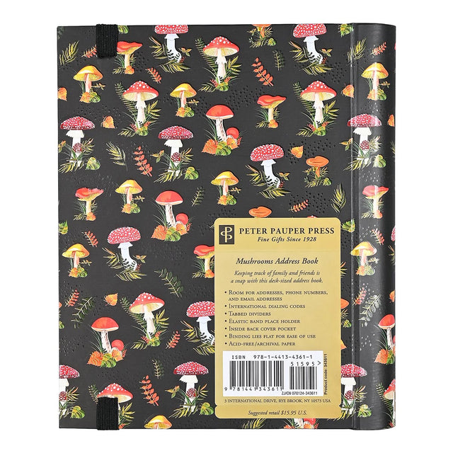 Mushrooms Large Address Book