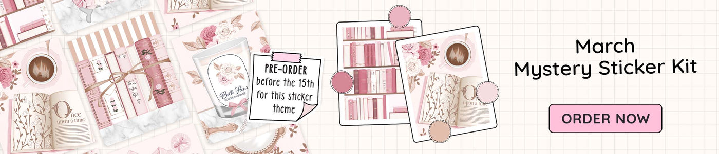 Mystery Planner Sticker Kit featuring foiled planner stickers with an every day theme