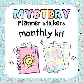 Mystery Planner Stickers Monthly Kit