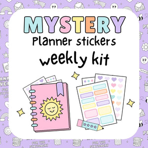 Mystery Planner Stickers Weekly Kit