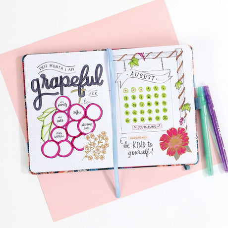 Happy Planner Retro Blooms Dot Grid Journal