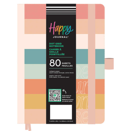 Happy Planner Sunset Stripe Dot Grid Journal