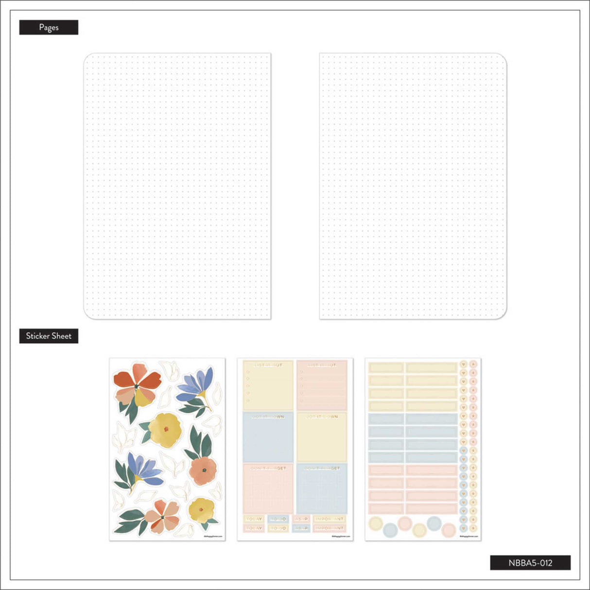 Happy Planner Muted Meadow Dot Grid Journal