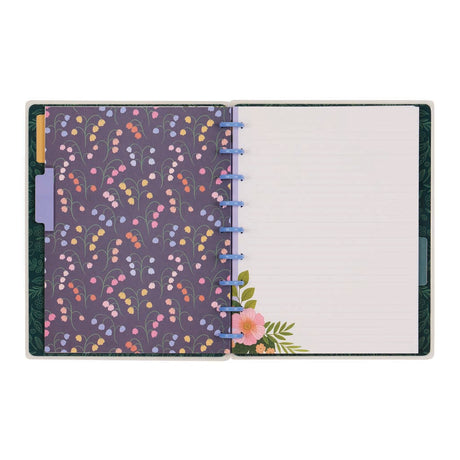 Happy Planner Midnight Meadow Classic Notebook - Lined