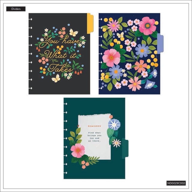 Happy Planner Midnight Meadow Classic Notebook - Lined