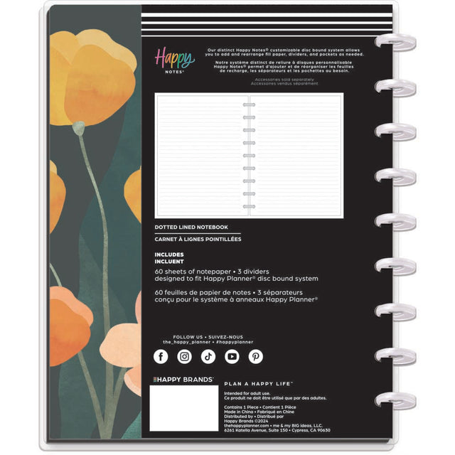 Happy Planner Pastel Canvas Classic Notebook - Lined