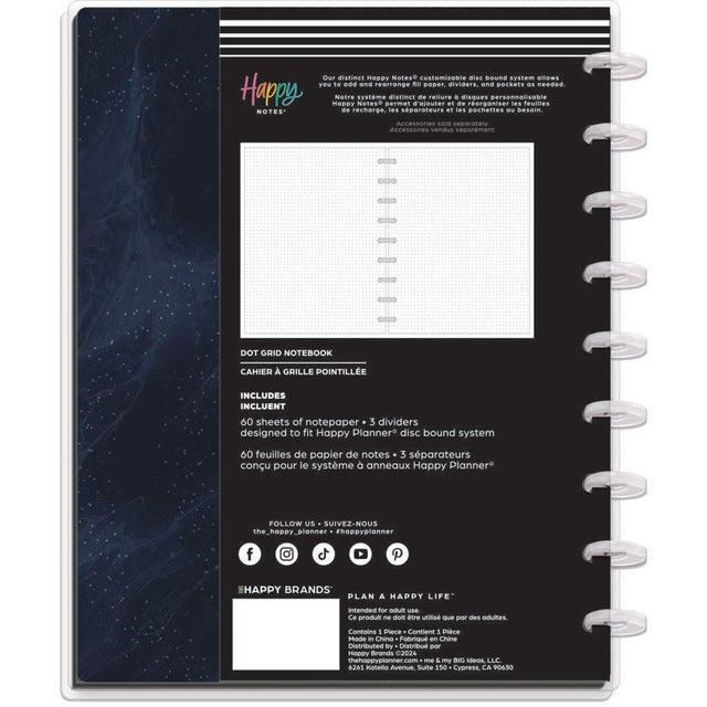 *IMPERFECT* Happy Planner Starcrossed Classic Notebook - Dot Grid
