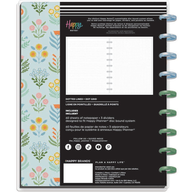 Happy Planner Cottage Charm Classic Notebook - Lined