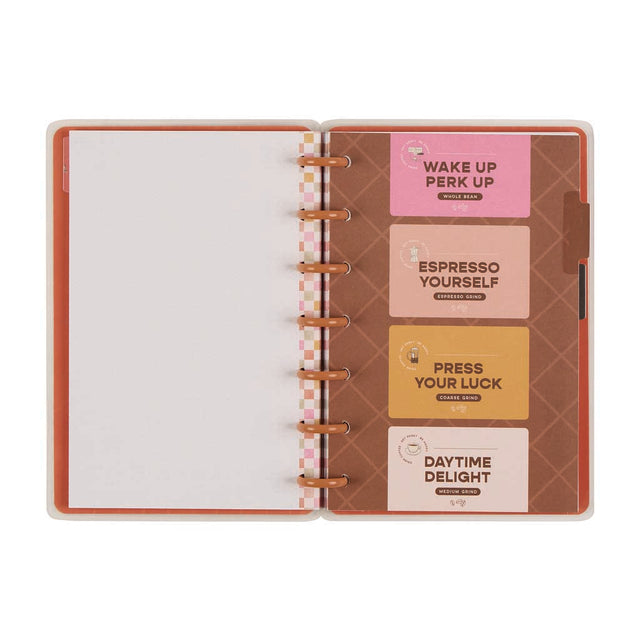 *IMPERFECT* Happy Planner Cafecore Mini Notebook - Dot Grid